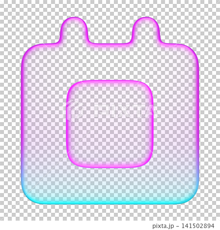 Pastel holographic calendar icon with smooth pink and cyan neon soft gradient. Translucent fluid glossy design element suited for event planner, date reminder, or appointment interface button Pastel holographic calendar icon with smooth pink and cyan neon soft gradient. Translucent fluid glossy design element suited for event planner, date reminder, or appointment interface button 141502894