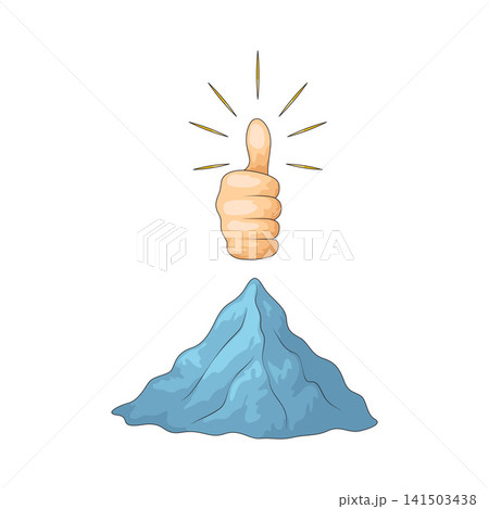 Illustration of Goal Thumbs Up Illustration of Goal Thumbs Up 141503438