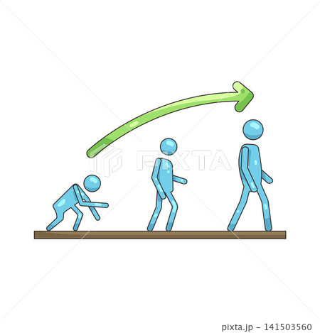 Illustration of evolution 141503560
