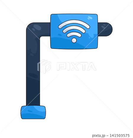 Illustration of public wi-fi sign 141503575