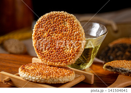 huangshi Sesame Cake Traditional Hubei Chinese Pastry 141504041