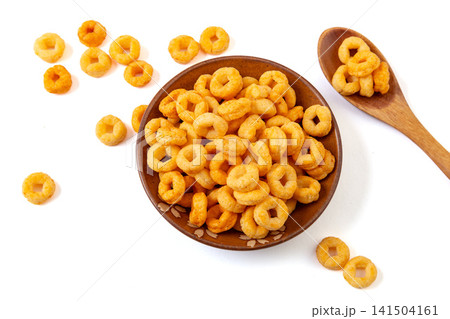 crispy barbecue beef flavor potato rings snack food 141504161