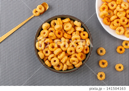 crispy barbecue beef flavor potato rings snack food crispy barbecue beef flavor potato rings snack food 141504163