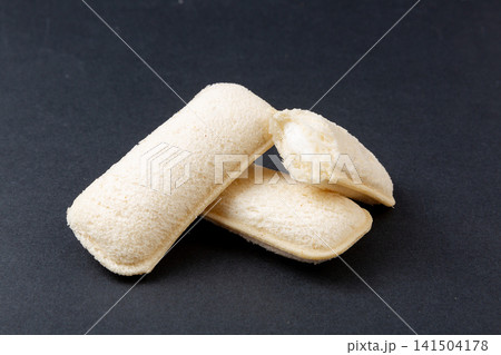 soft pocket bread with creamy yogurt filling soft pocket bread with creamy yogurt filling 141504178
