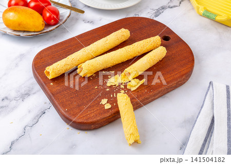 crispy golden brown egg roll biscuits sweet pastry crispy golden brown egg roll biscuits sweet pastry 141504182