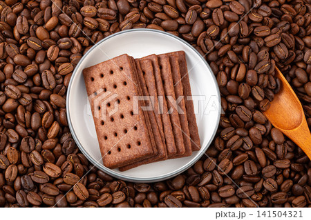 cocoa Mocha Flavored Biscuits Crispy Chocolate Coffee Cookies cocoa Mocha Flavored Biscuits Crispy Chocolate Coffee Cookies 141504321
