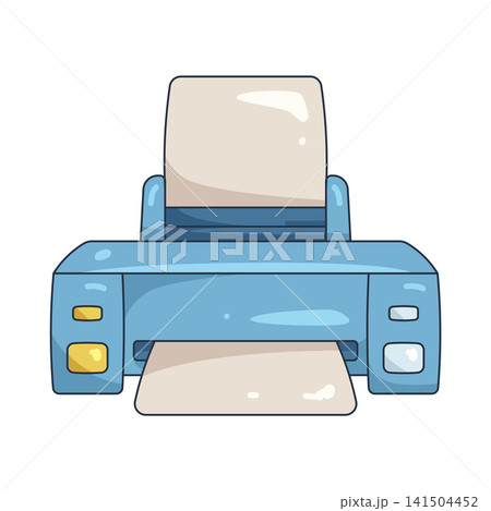 Illustration of printer Illustration of printer 141504452