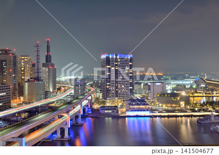 神戸・メリケンパーク周辺の夜景 神戸・メリケンパーク周辺の夜景 141504677