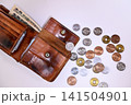 古い財布とお金 141504901