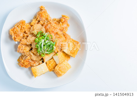 鶏肉のみぞれ煮 厚揚げ入りの和風おかず 141504913