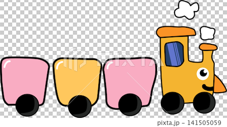Cute Simple cartoon Train Illustration 141505059