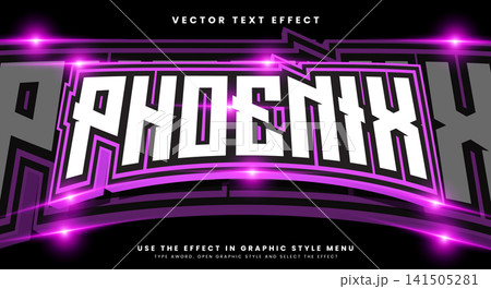 Phoenix editable text effect Template 141505281