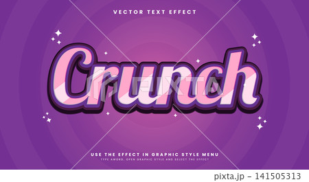 Crunch Editable Text effect Template Crunch Editable Text effect Template 141505313
