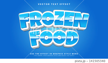 Frozen Food 3d Editable text effect Frozen Food 3d Editable text effect 141505340