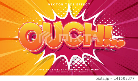 Ouch comic text collection with pop art Ouch comic text collection with pop art 141505377