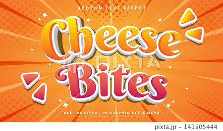 Cheese Bites editable text effect Template Cheese Bites editable text effect Template 141505444