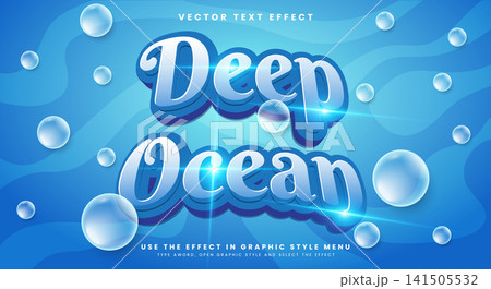 Deep Ocean editable text effect template 141505532