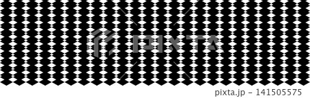 Abstract geometric black and white repeating pattern with detailed optical illusion shapes, perfect for modern background, banner, frame, border, texture, and textile design. Abstract geometric black and white repeating pattern with detailed optical illusion shapes, perfect for modern background, banner, frame, border, texture, and textile design. 141505575