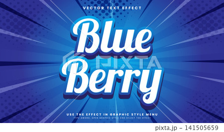 Blue berry editable text effect Template Blue berry editable text effect Template 141505659