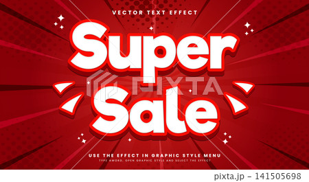 Super sale 3d editable text effect Super sale 3d editable text effect 141505698