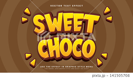 Sweet Choco Snack Style text Sweet Choco Snack Style text 141505708