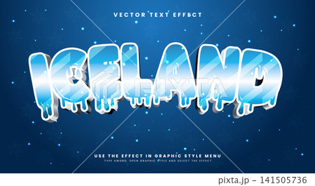 Iceland editable text effect Template Iceland editable text effect Template 141505736