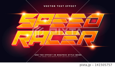 Speed Racer editable text effect Template 141505757