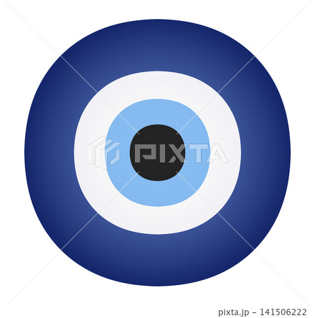 Simple vector evil eye good luck symbol, Greek talisman, amulet for stickers, apparel and product design Simple vector evil eye good luck symbol, Greek talisman, amulet for stickers, apparel and product design 141506222