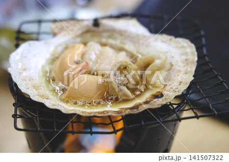 April 30 2026 Grilled scallop with butter on charcoal stove April 30 2026 Grilled scallop with butter on charcoal stove 141507322
