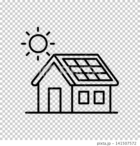 solar, panel, house 141507572