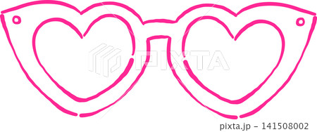 Outline Heart Shaped Sunglasses Hand Drawn Whimsical Sketchy Retro Vintage Outline Heart Shaped Sunglasses Hand Drawn Whimsical Sketchy Retro Vintage 141508002