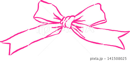 Small Bow Outline Hand Drawn 141508025