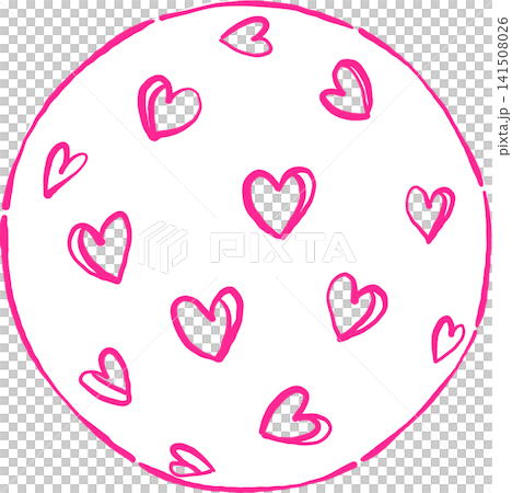 Girly Coquette Pickleball Outline Hand Drawn, Heart Ball Whimsical Sketchy Retro Vintage Sport 141508026