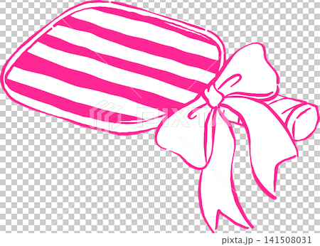 Girly Pickleball Paddle Striped Outline with Ribbon Bow Hand Drawn Whimsical Sketchy Retro Vintage Sport Girly Pickleball Paddle Striped Outline with Ribbon Bow Hand Drawn Whimsical Sketchy Retro Vintage Sport 141508031