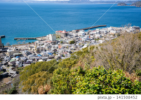 生目八幡神社から見る小浜温泉の街並み(雲仙市) 生目八幡神社から見る小浜温泉の街並み(雲仙市) 141508452