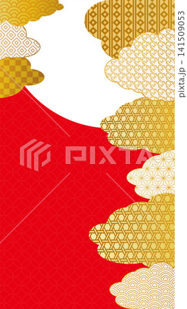 金の和柄背景 ゴールドのグラデーション 正月背景イラスト 金の和柄背景 ゴールドのグラデーション 正月背景イラスト 141509053