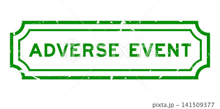 Grunge green adverse event word rubber seal stamp on white background Grunge green adverse event word rubber seal stamp on white background 141509377