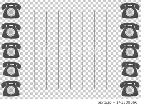 Black telephone letter Black telephone letter 141509660