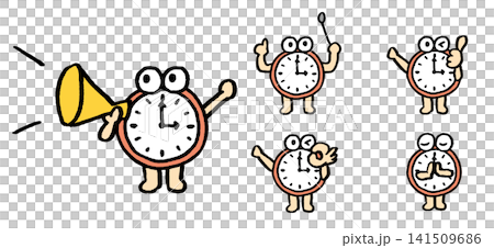 Cute and comical character materials for clocks Cute and comical character materials for clocks 141509686