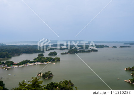 日本三景松島 四大観「壮観」大高森の眺望 日本三景松島 四大観「壮観」大高森の眺望 141510288