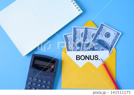 Money placed inside color envelope with bonus card inside. Money placed inside color envelope with bonus card inside. 141511175
