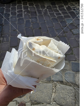 Delight in Hand With Scrumptious Kebab Wrapped in Soft Tortilla Delight in Hand With Scrumptious Kebab Wrapped in Soft Tortilla 141512790