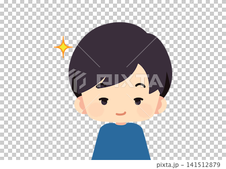 An illustration of a grinning boy. An illustration of a grinning boy. 141512879