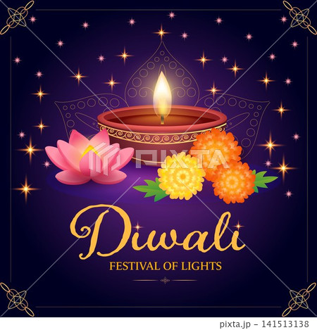 Celebrate Diwali: A Vibrant Festival of Lights with Candles, Flowers, and Joyful Decorations Celebrate Diwali: A Vibrant Festival of Lights with Candles, Flowers, and Joyful Decorations 141513138