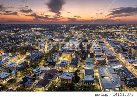 Savannah, Georgia. USA cityscape at sunset Savannah, Georgia. USA cityscape at sunset 141513379