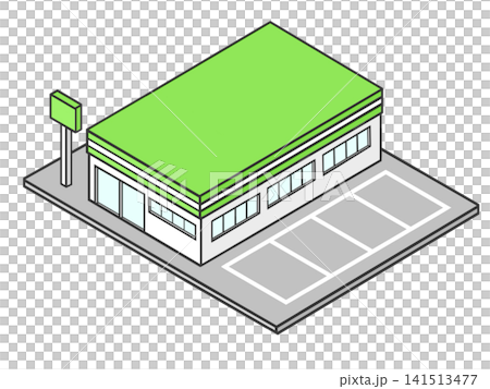 An illustration of a convenience store where you can shop conveniently. An illustration of a convenience store where you can shop conveniently. 141513477
