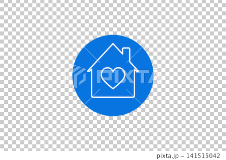 Home Icon With Heart Symbol Representing Love, Care, Safety and Real Estate Services Home Icon With Heart Symbol Representing Love, Care, Safety and Real Estate Services 141515042