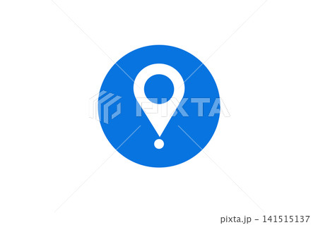 Location Pin Icon in Circle Map Marker Navigation GPS UI Symbol for Directions Location Pin Icon in Circle Map Marker Navigation GPS UI Symbol for Directions 141515137