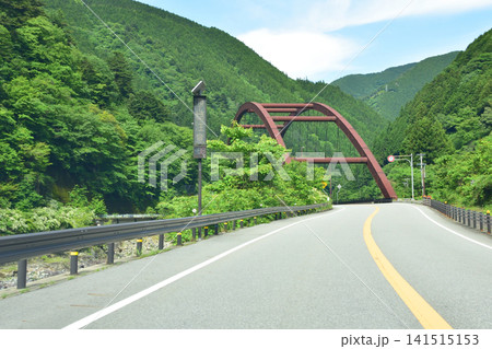 岐阜県下呂市国道41号の風景(2023年) 岐阜県下呂市国道41号の風景(2023年) 141515153