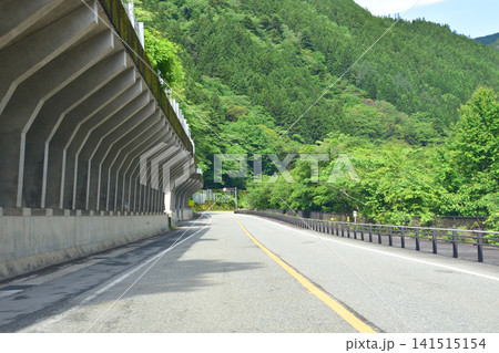 岐阜県下呂市国道41号の風景(2023年) 岐阜県下呂市国道41号の風景(2023年) 141515154